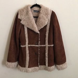 Vintage sherpa/suede jacket